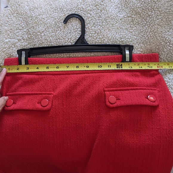 Loft Women's Mini Red Skirt  Medium Petit - Picture 14 of 14